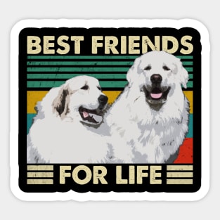 Whisker Whispers Pyrenees Best Friends For Life Tee Extravaganza Sticker